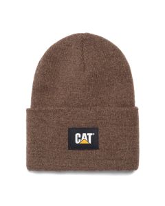 Cat® Label Cuff Beanie braun