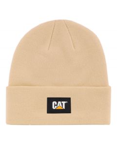 Cat® Label Cuff Beanie creme